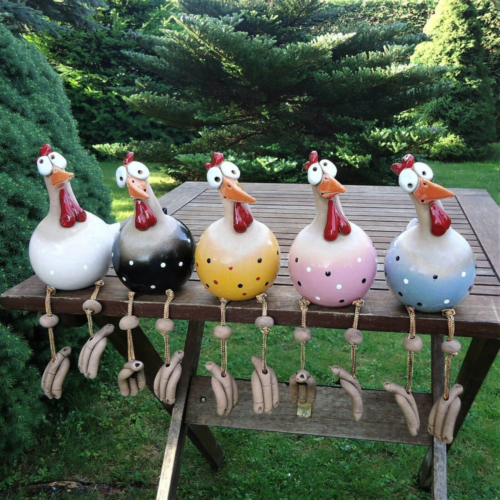 Deko-Keramik-Hühner | Gemütlichkeit in Haus und Garten!